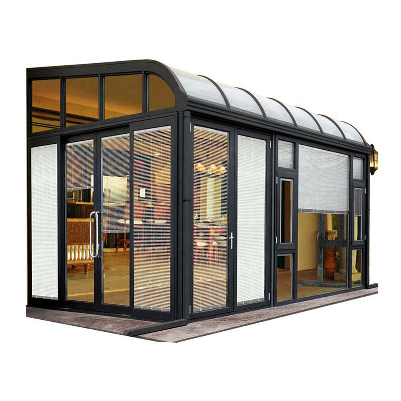 Prefab Lean to Sunroom Conservatory Greenhouse Sun Room Sunroom Glass House Aluminium Winter Garden