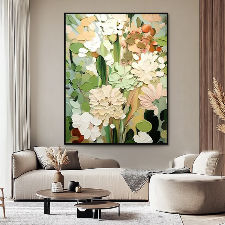 Картина 3D Цветочный сад декор интерьера