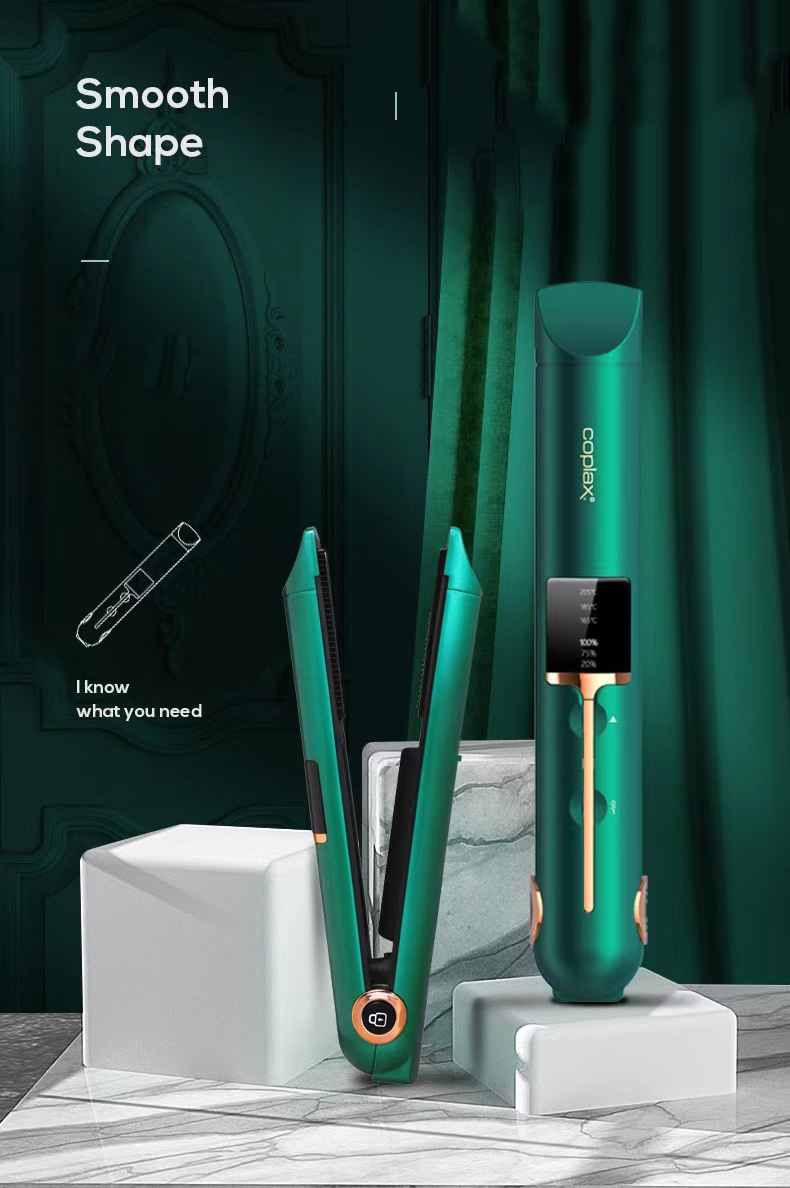 Hot Sale USB Wireless Portable Metal Straightening Machinery Permanent Flat Iron Mini Cordless Hair Straightener
