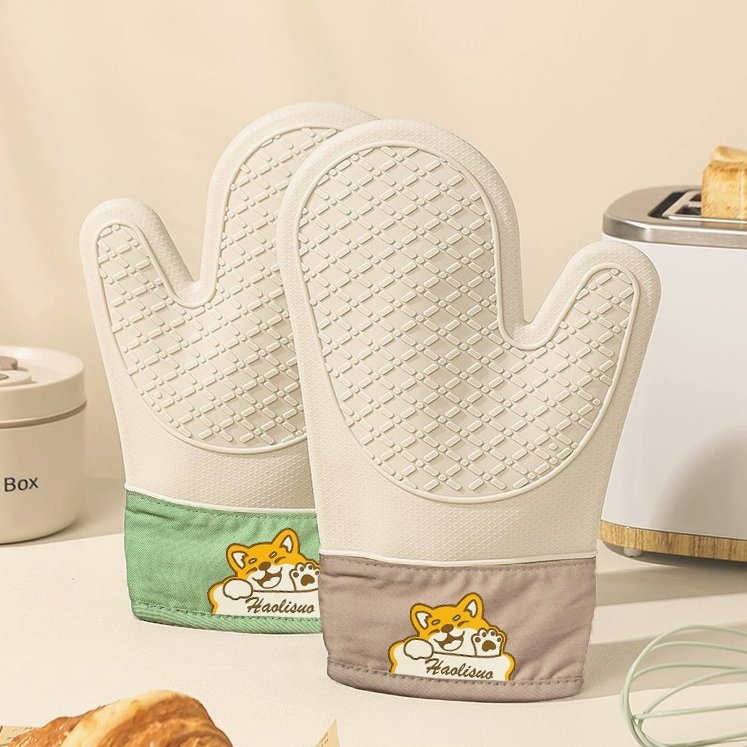 Whole Sale Puppy Sign Insulated Lining Good Grip Soft Silicone Gloves