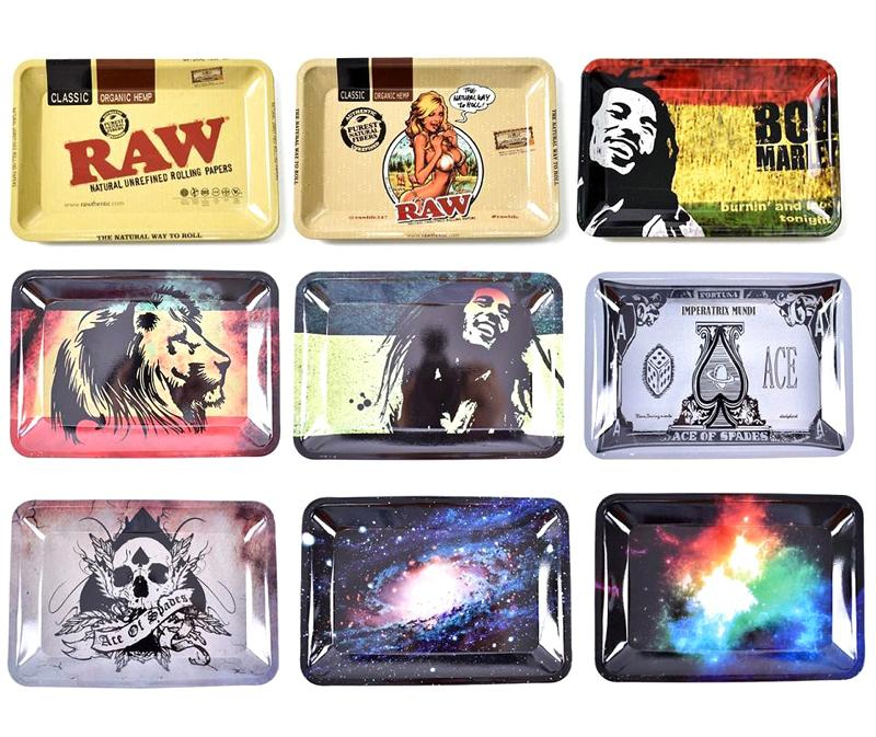 2021 New Metal Tray Tobacco Rolling Tray Smoking Accessories