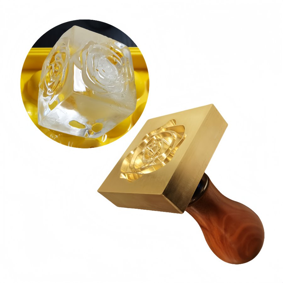 Wholesale Personalized Brass Ice Stamp Copper Ice Cube for Cocktails Ice Stamp