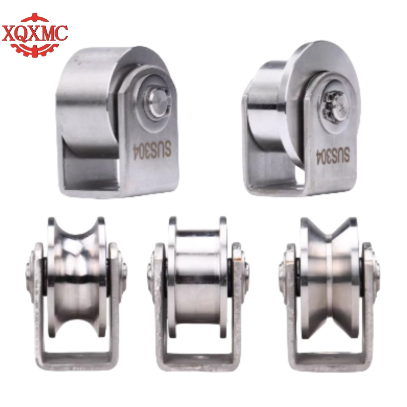 V-Shaped Casters Roll Smoothly Without Getting Stuck, Suitable for Angle Steel and I-Beam Tracks