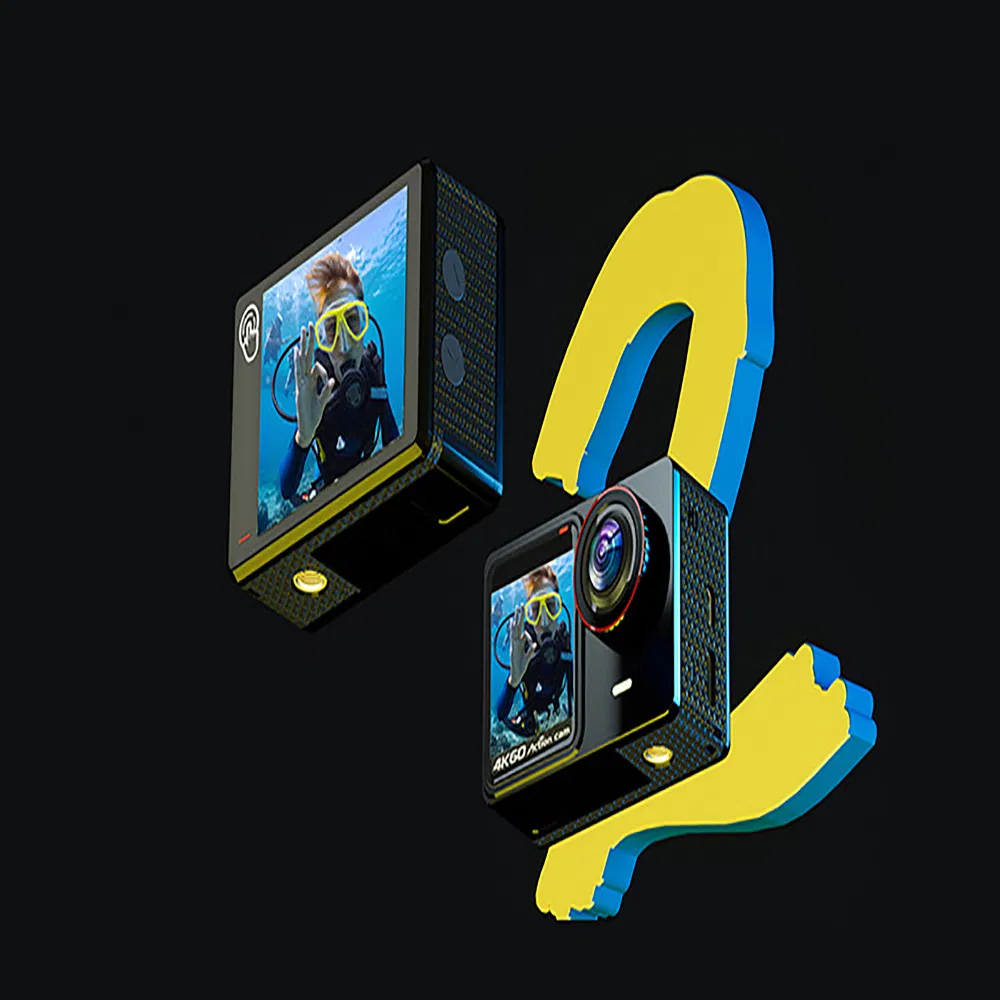 Hot Sale Anti-Shock Waterproof Diving Camera Bike Riding Sports Video Recorder