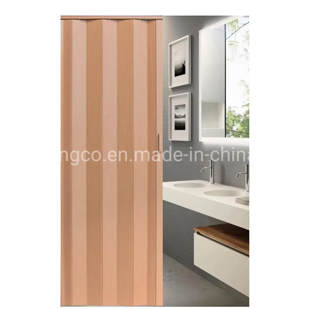 PVC Toilet Interior Folding Door Plastic Accordion PVC Material Door