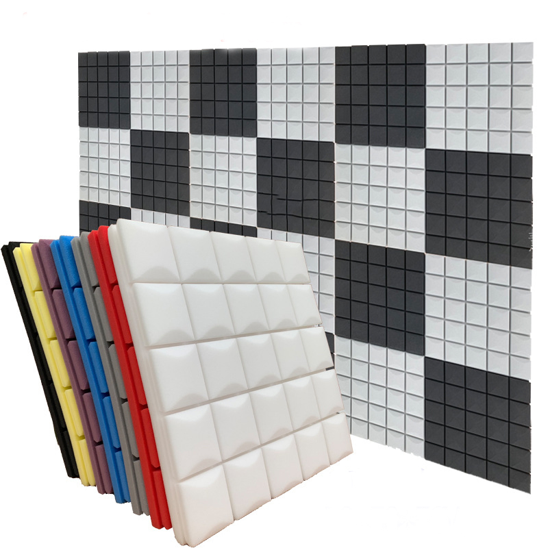 High Density Black Waterproof Wedges Acoustic Foam 30X30cm Studio KTV Sound Proof Wall Panel Sound Acoustic Foam Ceiling