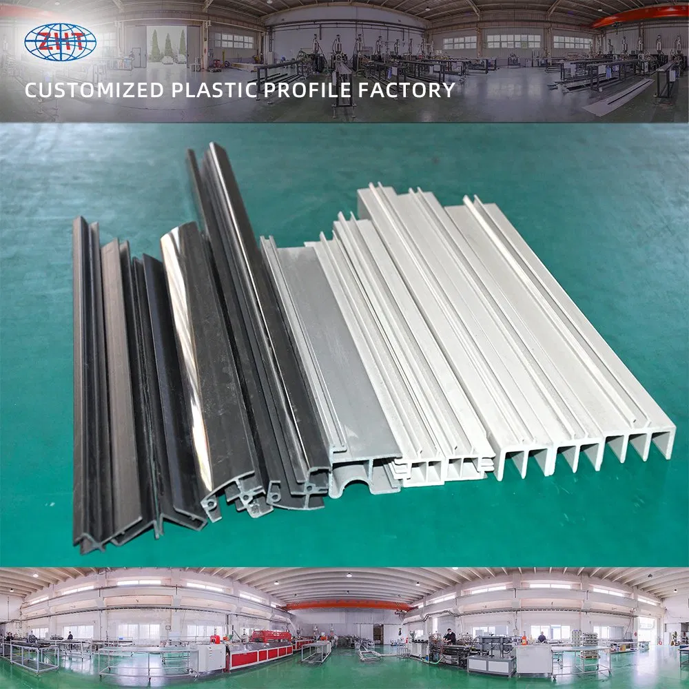 Custom Material White Rigid PVC Sliding Track with 3 Grooves for Windows and Doors