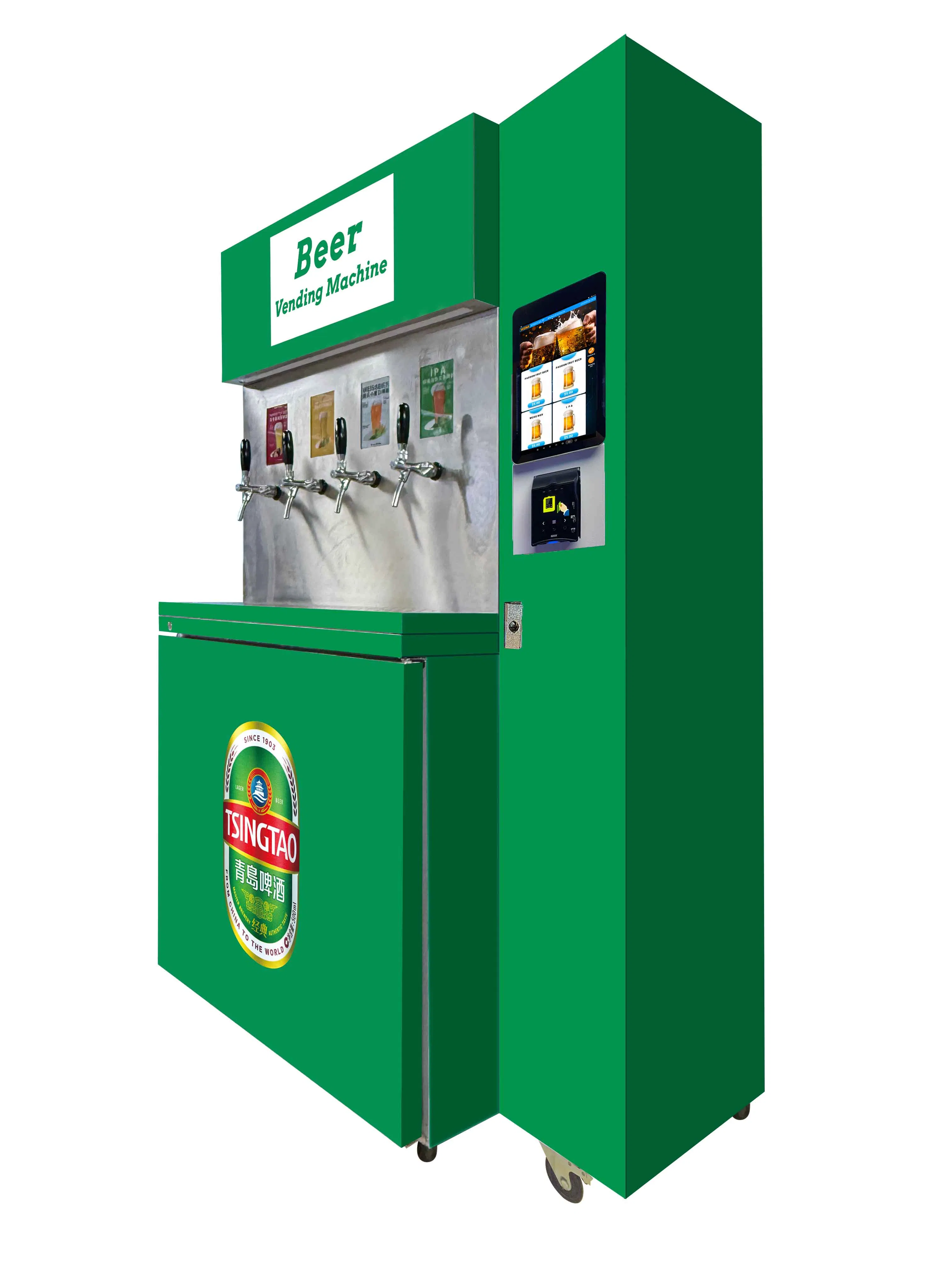 Weimi Self-Service Fresh Draft Alcohol Beer Vending Machine with Tap & Dispensing System