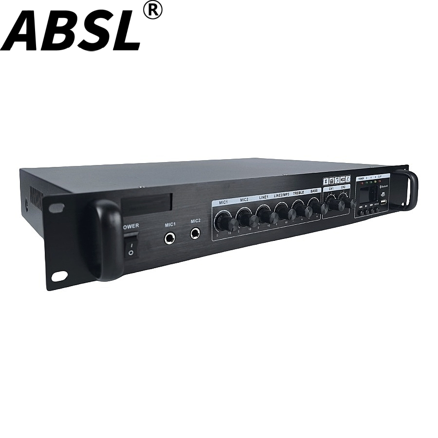 Wholesale 1.5u Combined Amplifier 120W 2zones Switching Mixer PA Audio Power Amplifier