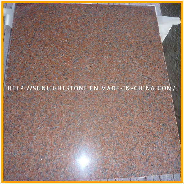 China Red Stone Polished Tianshan Red Granite for Tiles Stairs/Steps