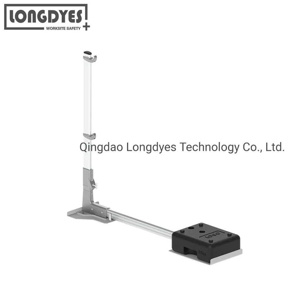 Fall Protection Freestanding Foldable Post Guardrail for Corrugated Metal Roof