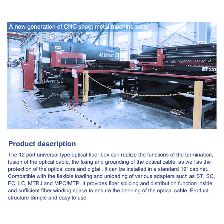 12 Port Optical Fiber Patch Panel