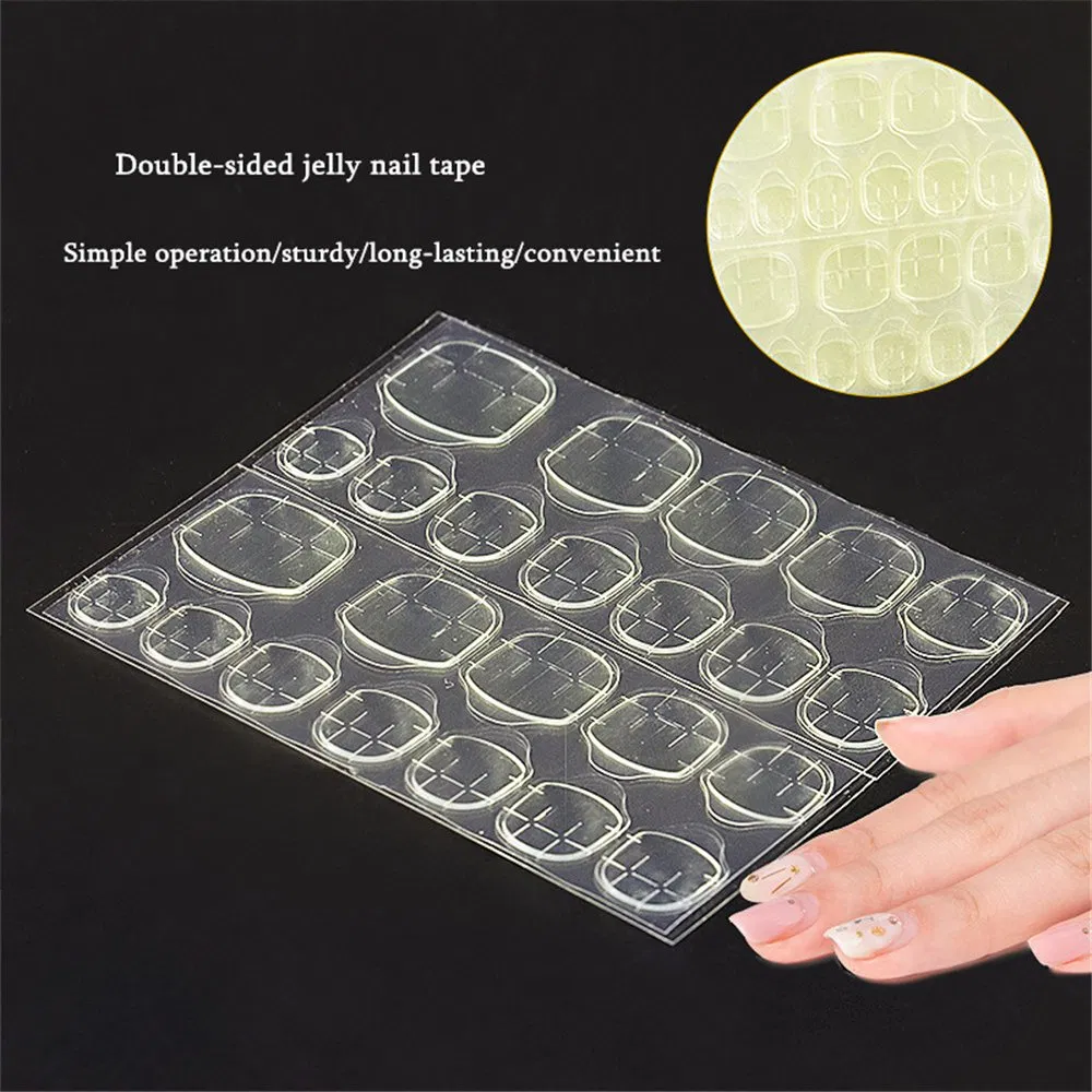 Nail Art Double-Sided Jelly Glue Wearing Fake Nails Special Nail Art Sticker Patch Transparent Sticker Glue Nail Face Glue