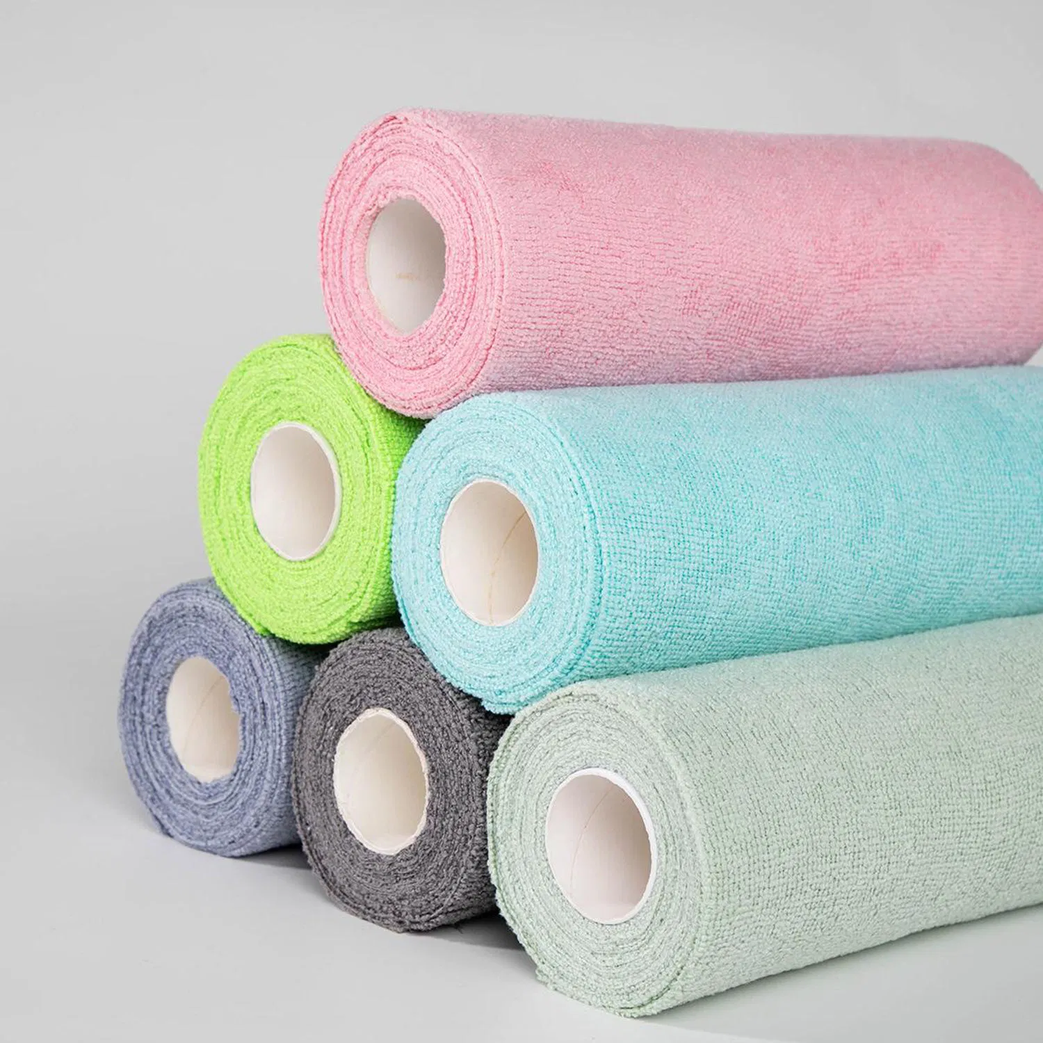Microfiber Towels Customized 50PCS/Roll Microfiber Cleaning Cloth Microfiber Towels Reusable Washable Disposable Rag