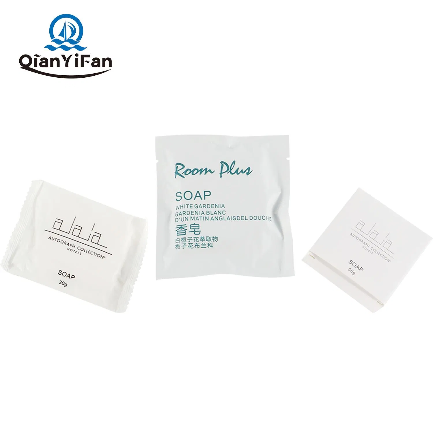 Individually Packaged in a Variety of Styles Hotel Soap Suitable for Airline, SPA, and Hotel