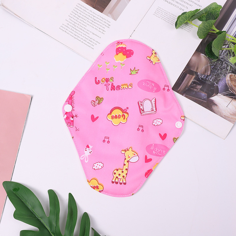 Reusable Washable Bamboo Breathable Menstrual Cloth Pad for Women