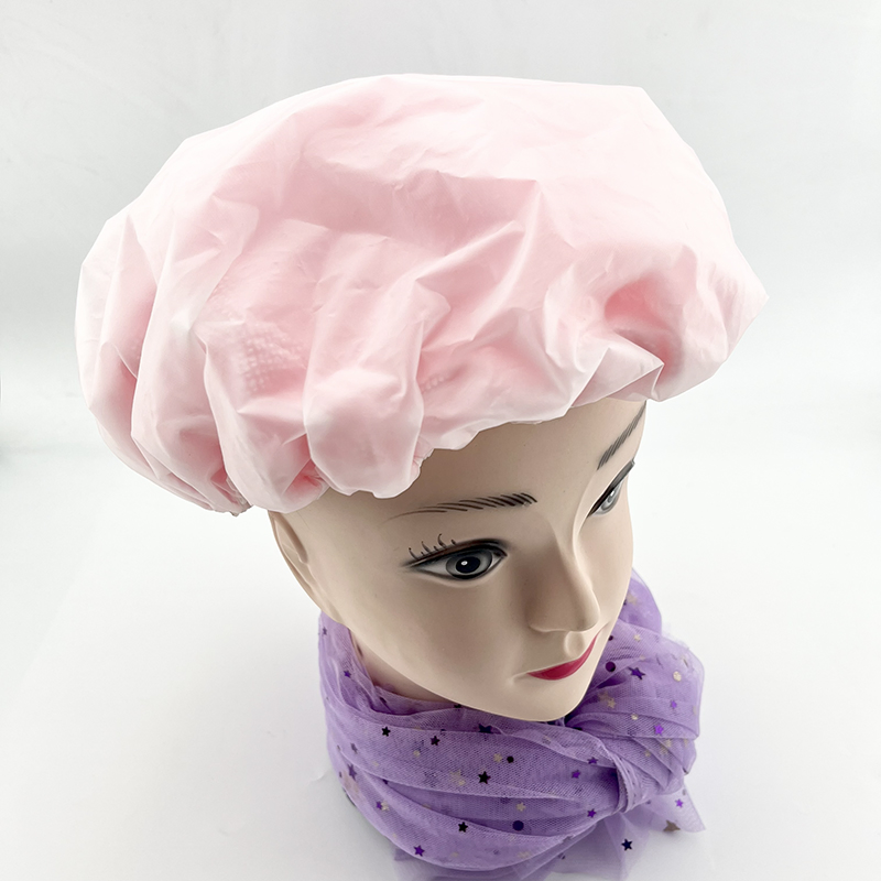 Custom Elastic Band Women Waterproof Bath Accessories Shower Hair Cap