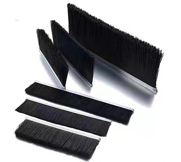Door Seal Strip Brush Aluminum Alloy Nylon Dust Brush