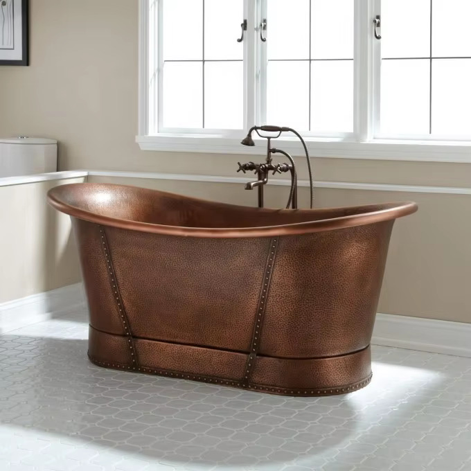 Hand Hammered Copper Tubs Hot Tubs Sokaing Freestanding Bathtub Luxury Bathtub