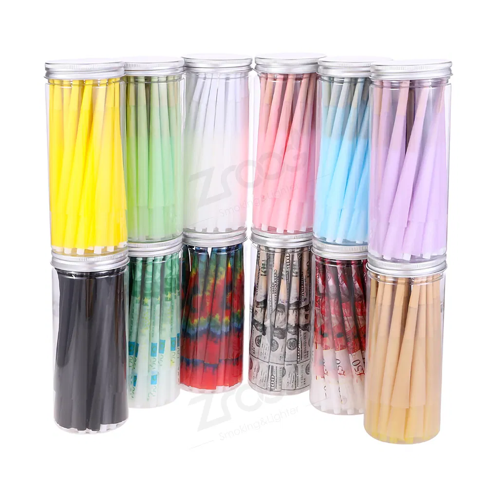 Cones Classic Natural Pre Rolled Rolling Paper with Tips Packing Tubes