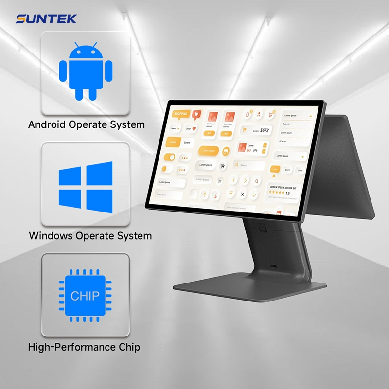 Sensitive Touch Desktop Terminal Suntek Cash Register POS with Free Sdk for Food & Beverage Drink Wine Retail Stores