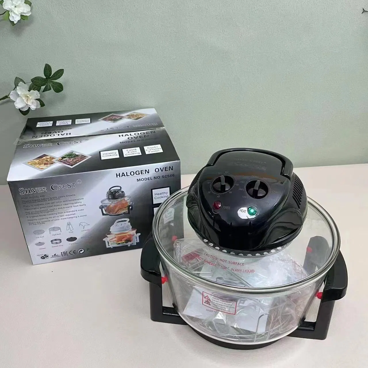 Halogen Convection Oven Airfryer Air Fryer Oven Air Deep Fryer Digital Oil Free Without Oil No Oil Hot 12L Electric Air Cooker Air Fryer Hfp30 Hfp50 Air Fryer