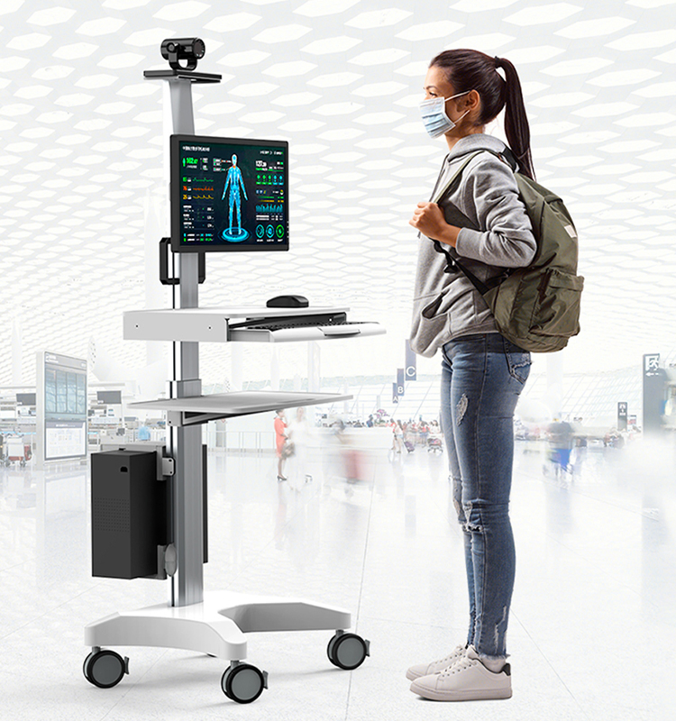 Medical Monitor Cart Telemedicine Terminals Mobile Workstation Cart