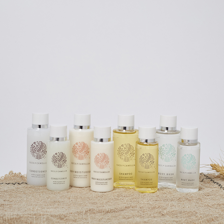 Mini Hotel Soap and Shampoo Toiletries Set 50ml Disposable Bathroom Hotel Amenities Shampoo and Conditioner