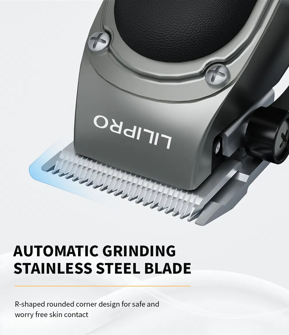 Lilipro M8 Hair Cutting Machine Cordless Zero Gapped Hair Trimmer with LED Display