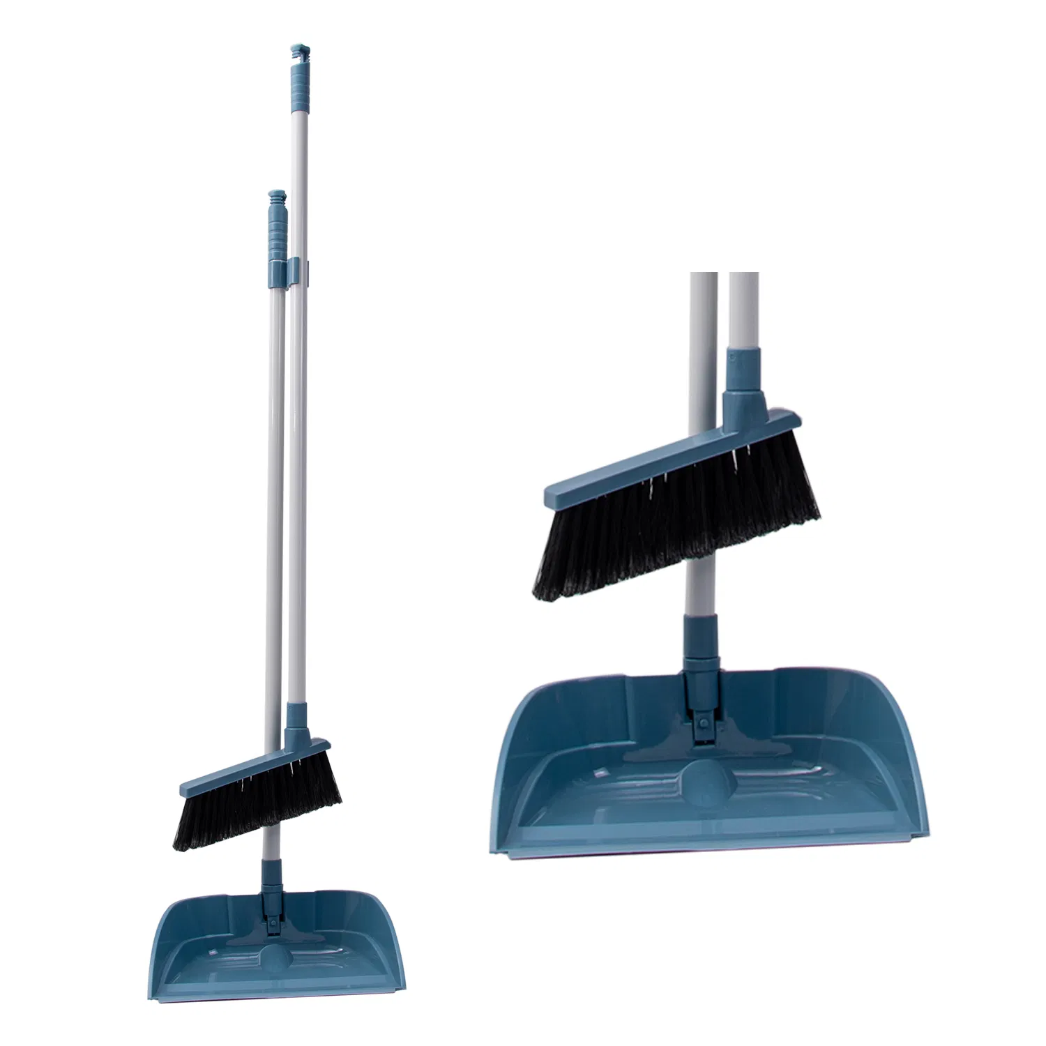 Broom Dustpan Combo Telescopic Long Handle Folding Windproof Broom and Dustpan Set Dust Broom