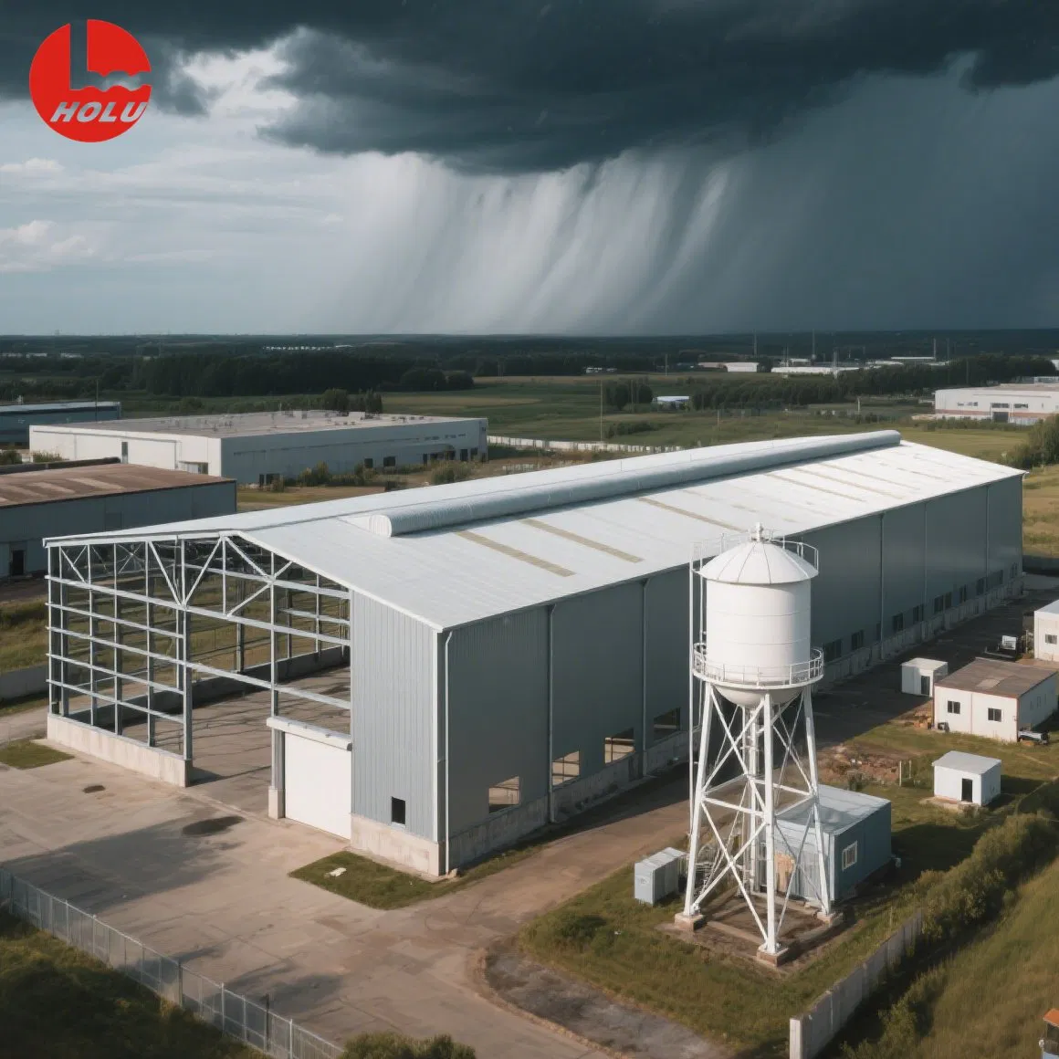 China Factory Good Price Prefabricated/Prefab Commercial Modular Capsule Mobile Container Construction Steel Structure Light House Workshop Warehouse Building