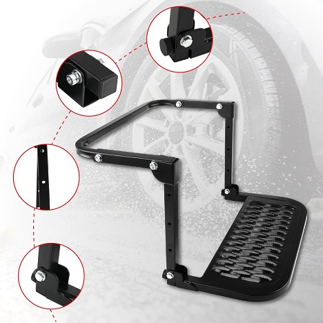 Складная алюминиевая лестница для шиномонтажа и внедорожников