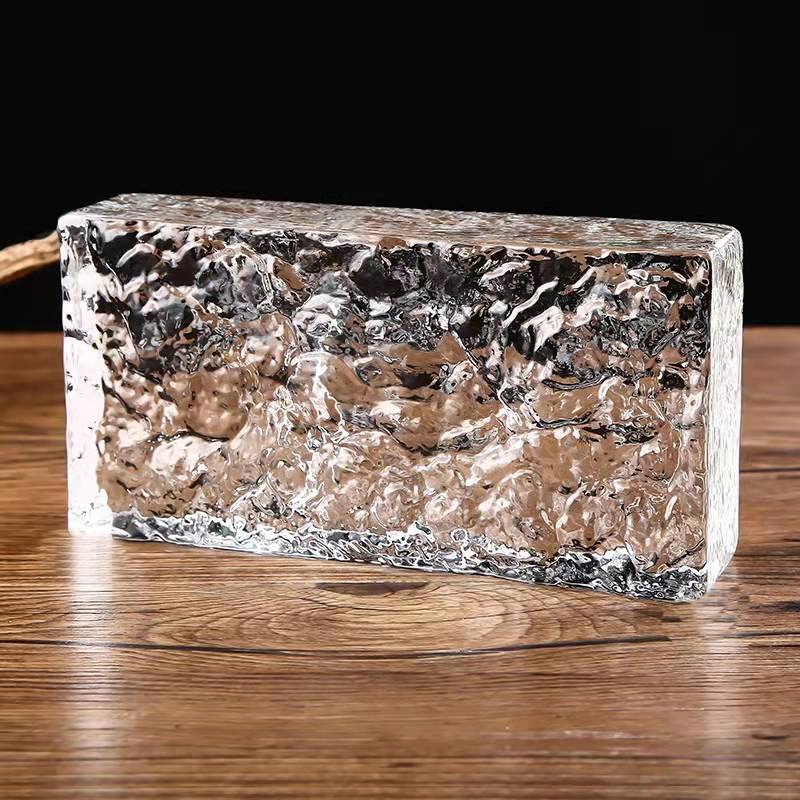 China Factory Glass Crystal Brick for Home House Decoration Solid Building Glass Block for Sale