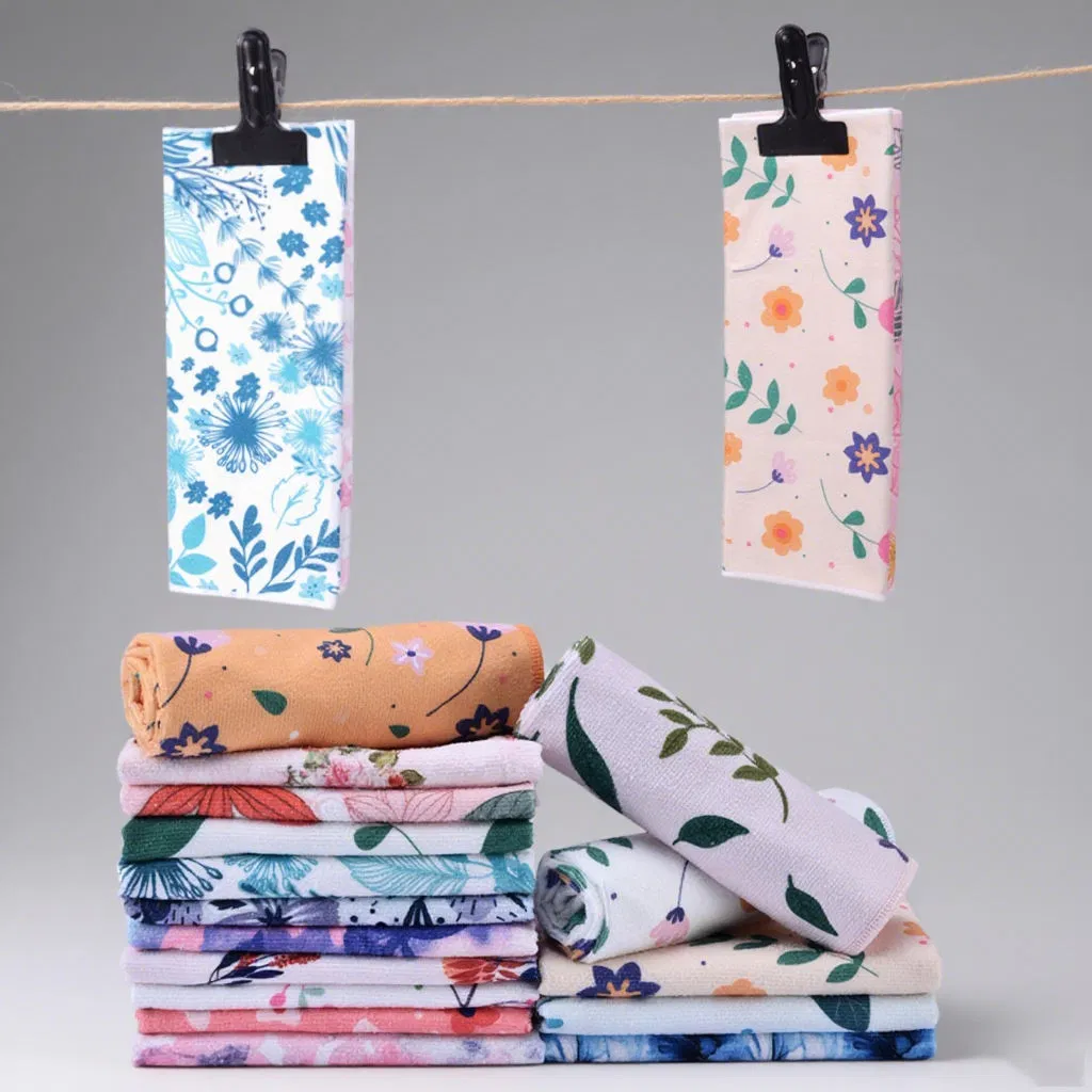 Super Absorbent Waffle Kitchen Towel Custom Print Kitchen Tea Towel