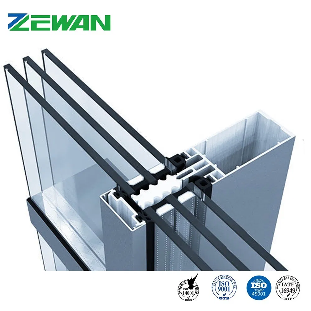 Aluminium Profile for Curtain Wall in Construction