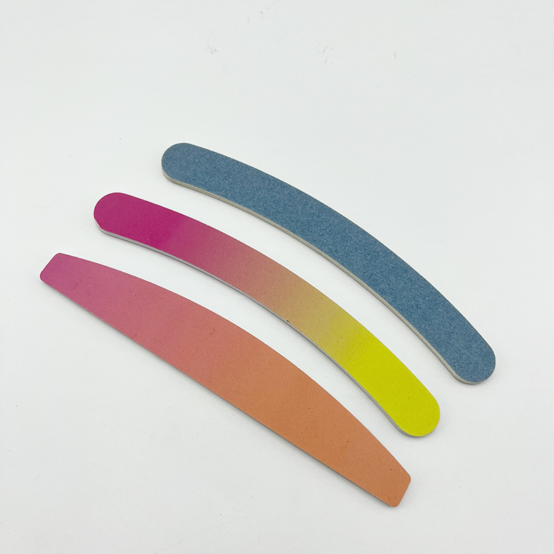 Custom Nail File Buffer Colorful Rainbow Nail Files Buffer Double Side Nail File