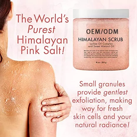 Wholesale Body Scrub Deep Cleansing Moisturize Oil Whitening Himalayan Salt Body Scrub