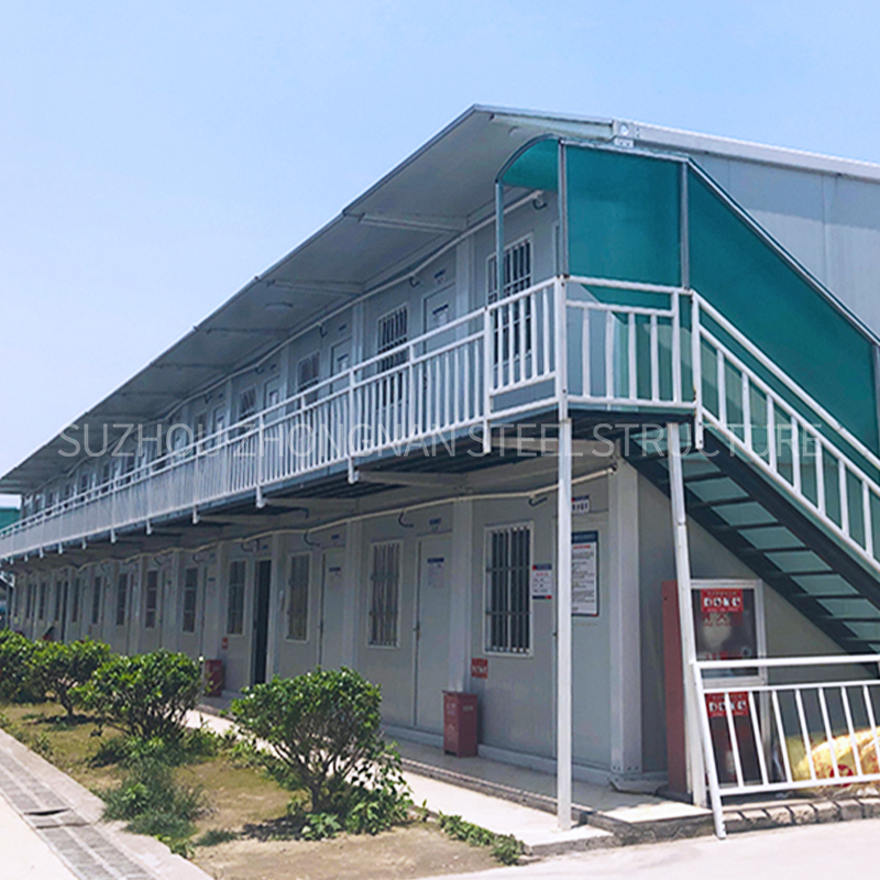 Steel Sandwich Panel Prefab Container Building for Temporary Office Apartment College