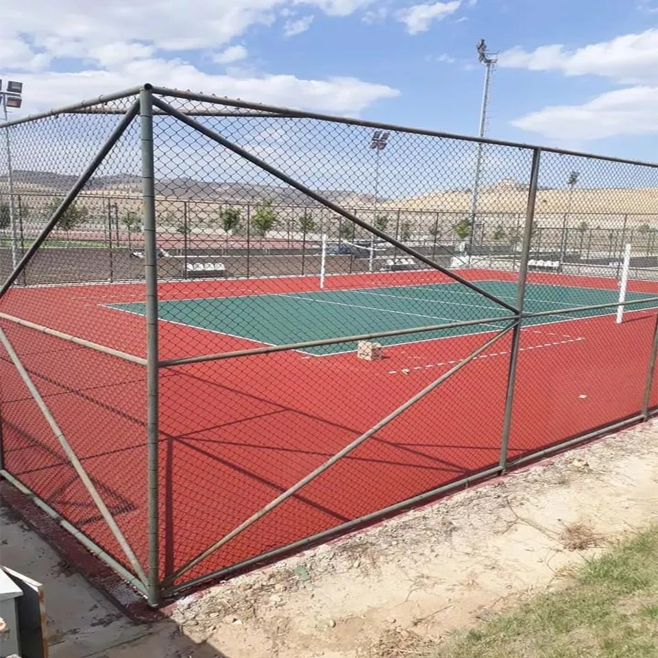 Customized Durable PVC Coated Metal Chianlink Fencing Galvanized Steel Chain Link Fence for Garden Fence