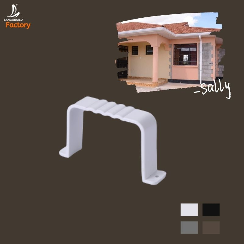 China Manufacture 100% Raw Building Material Roof Gutter PVC Gutters for Rain Water Collection