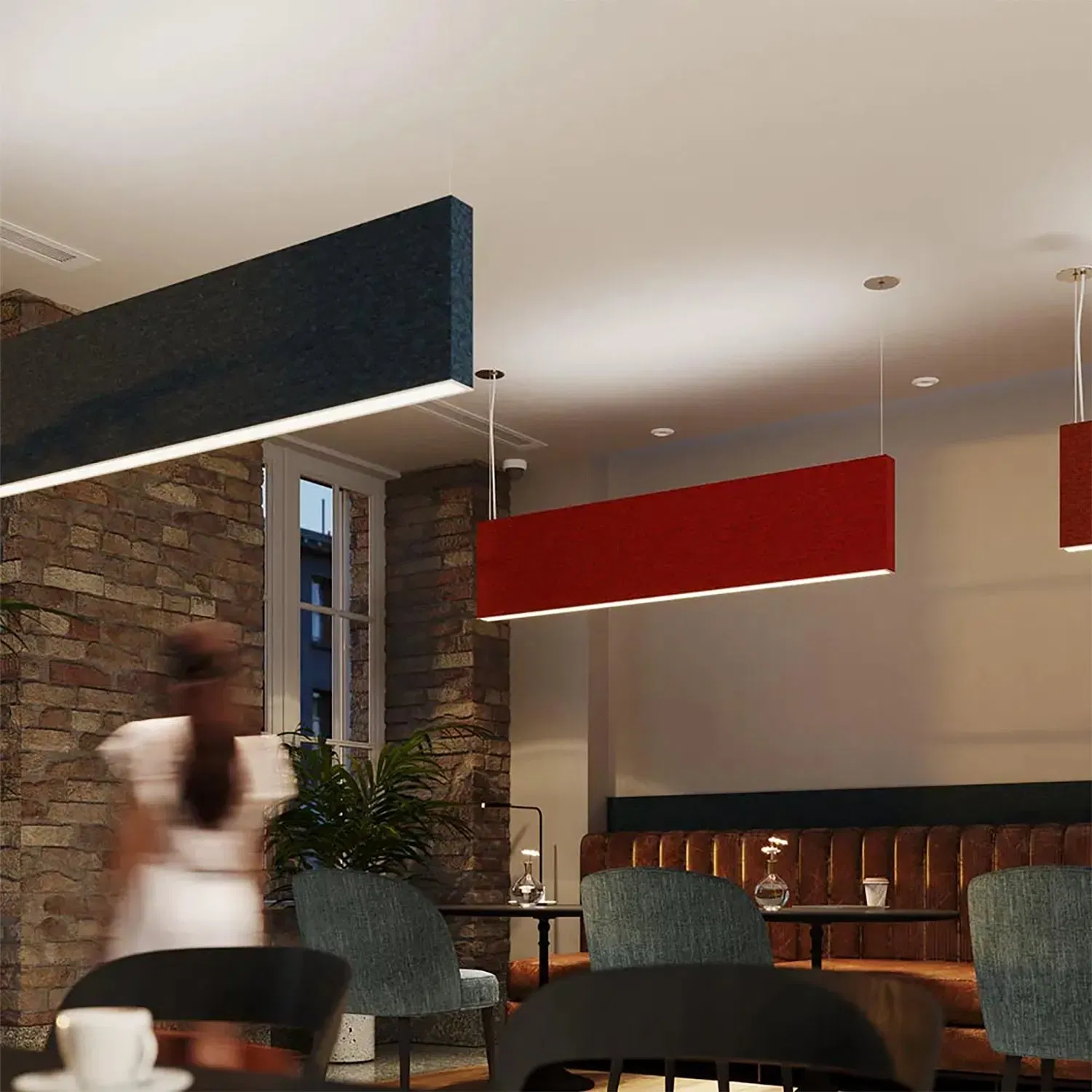 Eco Friendly Material Office Felt Lighting Acoustic Lamp