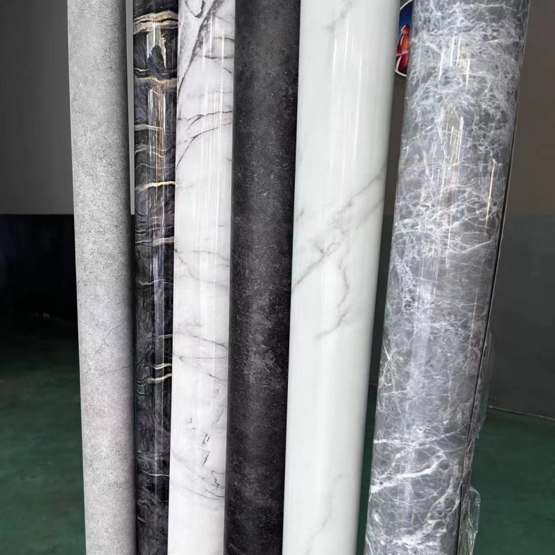 Membrane PVC Film PVC Membrane High Gloss Film Marble PVC Film for Wall