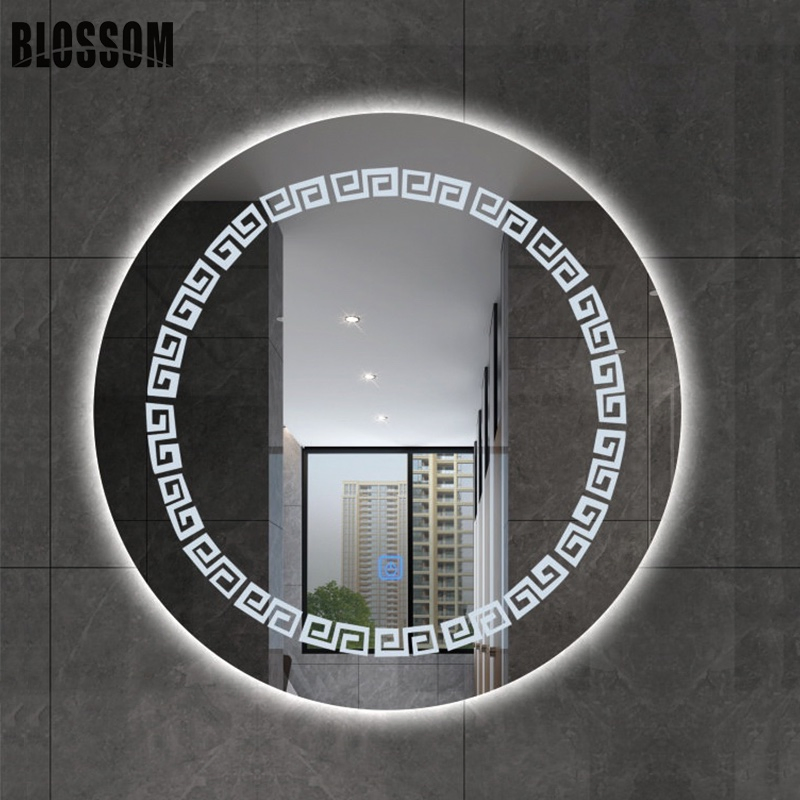 Modern Hotel Bathroom Illuminated Smart 5mm Silver Mirror with Defogger