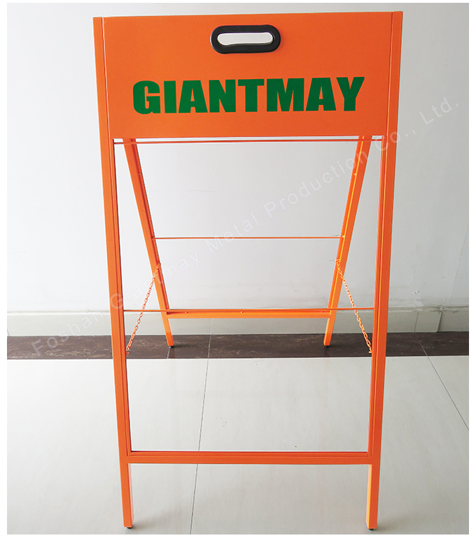 Metal Sign Advertising Board Chalkboard Double Sides Restaurant a-Frame Sidewalk Signage Display Stand for Shop
