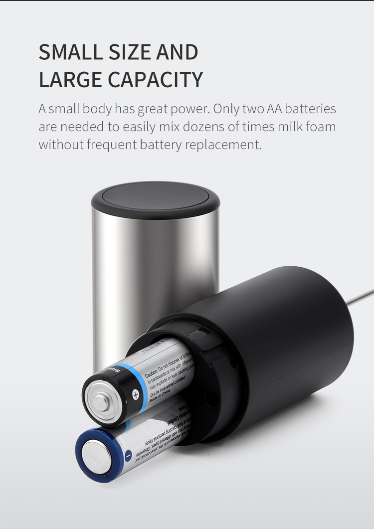 Automatic Hand Electric Milk Coffee Frother Coffee with Stainless Steel Whisk