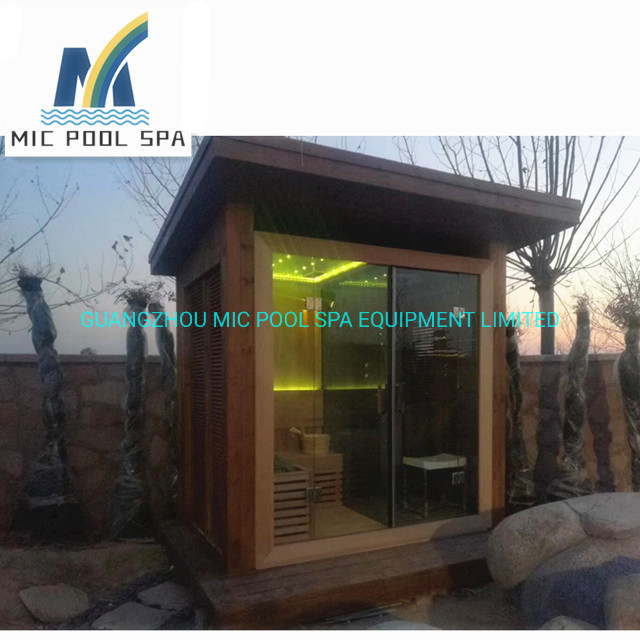 Traditional Style Wooden Outdoor Steam Sauna Room Outdoor Person Infrared Sauna for Sale