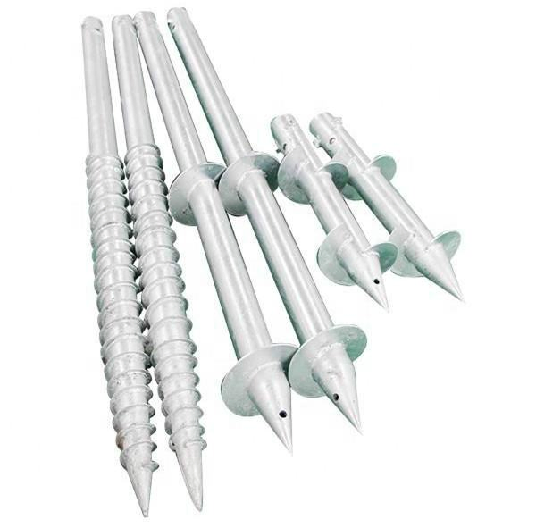 76-2000 mm Ground Screw Anchor Pile Large Quantity Hardware Screw Anchor