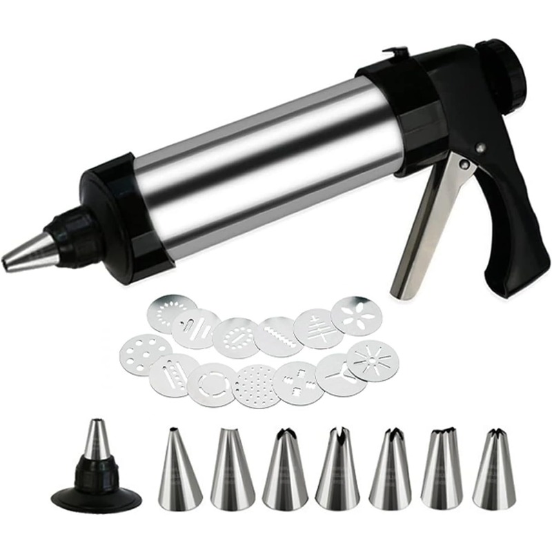OEM Stainless Steel Cookie Set Decoration Press Gun Kit