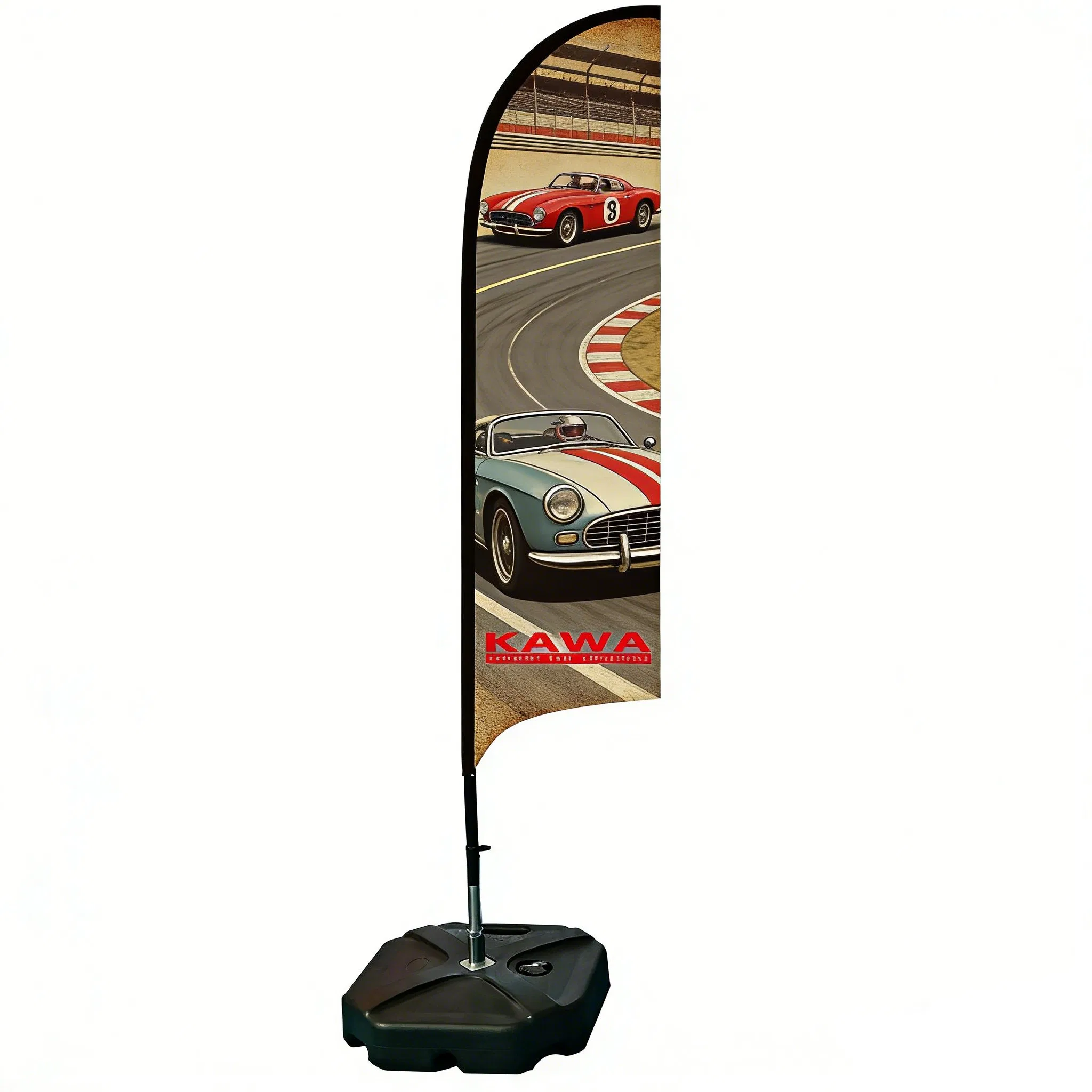 Custom Outdoor Advertising Feather Flag Signs Tear Drop Beach Flags with Post Spike Cross Base Banners Promote