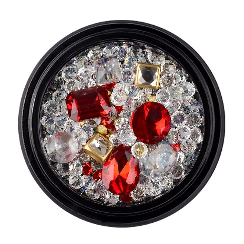 High Quality Mixed Style Crystal Rhinestone Beads Nail Art Designs